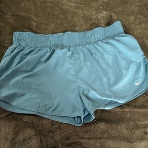 Nike Women's Light Blue Athletic Shorts